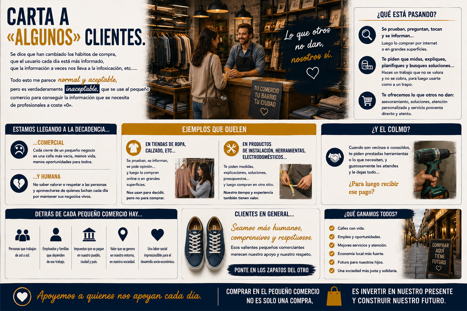 Carta a «algunos» clientes.