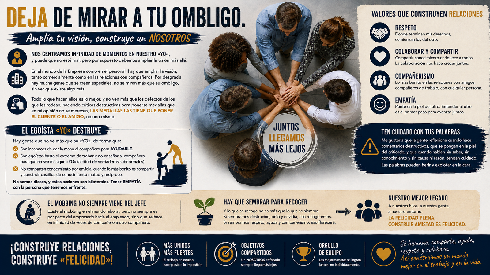 Deja de mirar a tu ombligo.