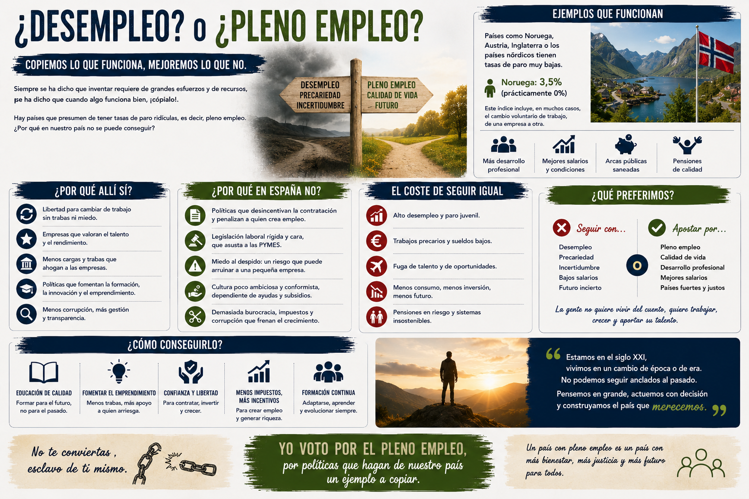 ¿Desempleo? o ¿Pleno empleo?