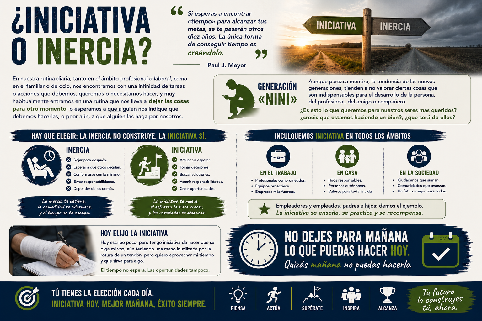 ¿Iniciativa o inercia?