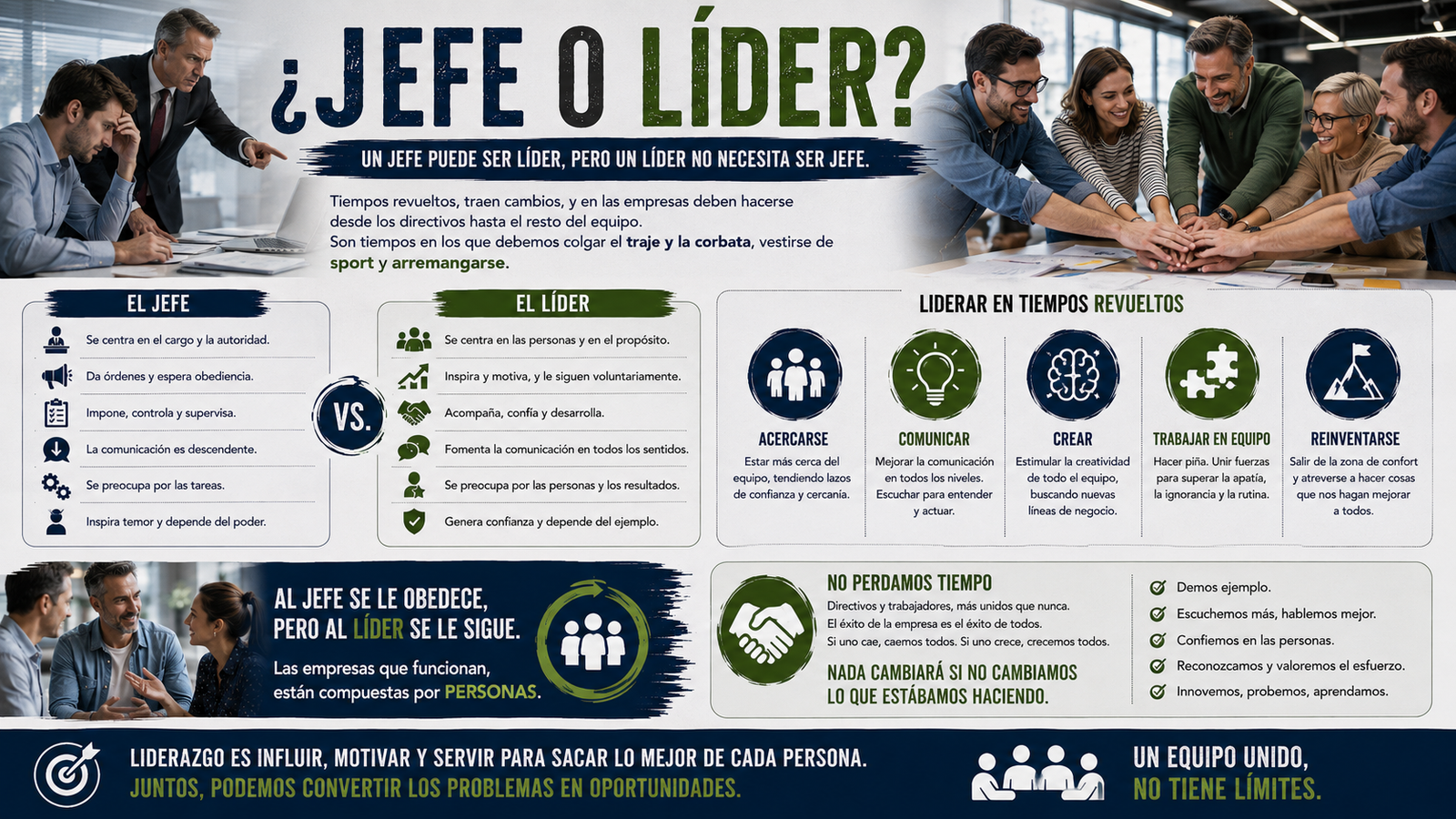 ¿Jefe o líder?