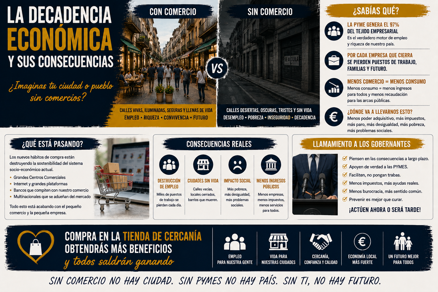 La decadencia económica y sus consecuencias