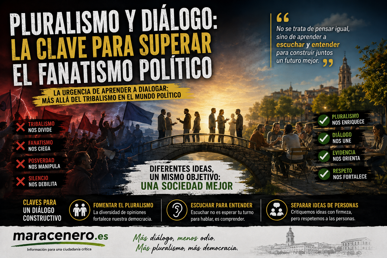 Pluralismo y Diálogo: La Clave para Superar el Fanatismo Político
