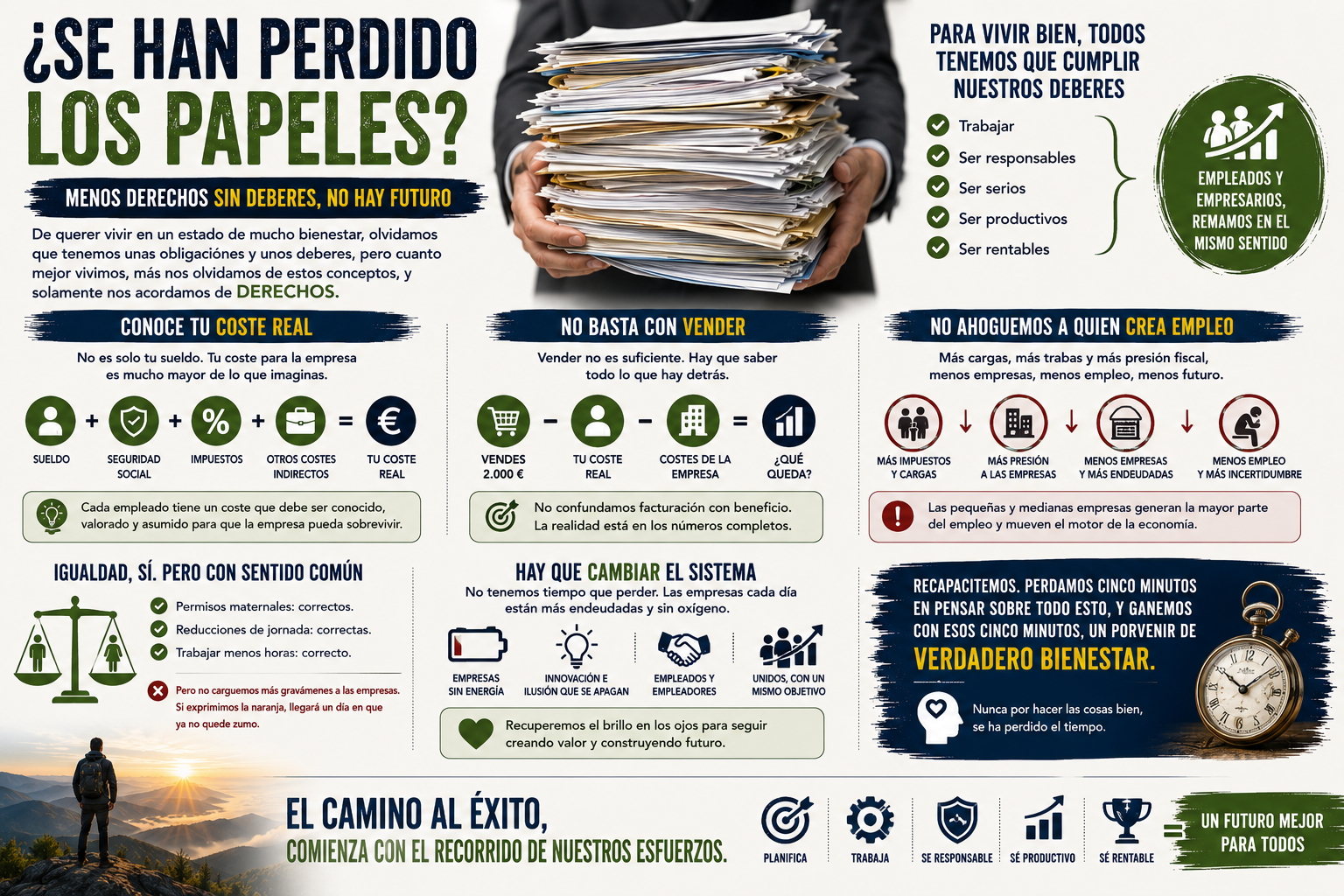 ¿Se han perdido los papeles?
